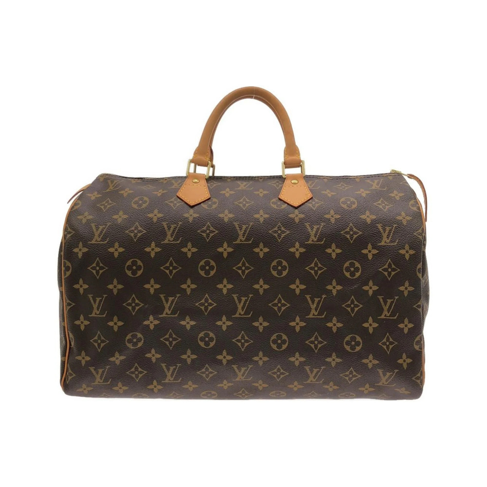 LOUIS VUITTON Authentic Brown Monogram Speedy 40 Boston Bag